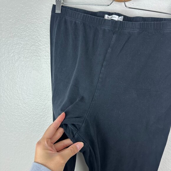 Johnny Was Frankie Leggings M Black Floral Embroidered Pull On Stretch - Picture 7 of 10